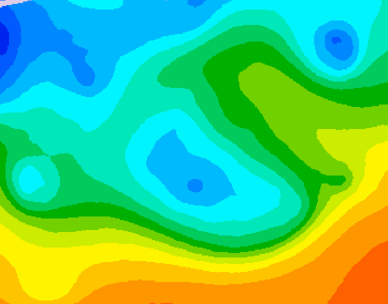 GDPS 500 millibar geopotential height 174 hour forecast chart for Canada based on 2025/10/14 1200Z data