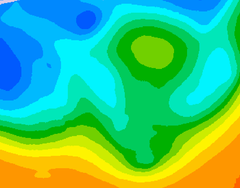 GDPS 500 millibar geopotential height 240 hour forecast chart for Canada based on 2025/10/14 1200Z data