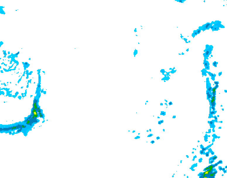 GDPS precipitation 240 hour forecast chart for Canada based on 2025/10/14 0000Z data