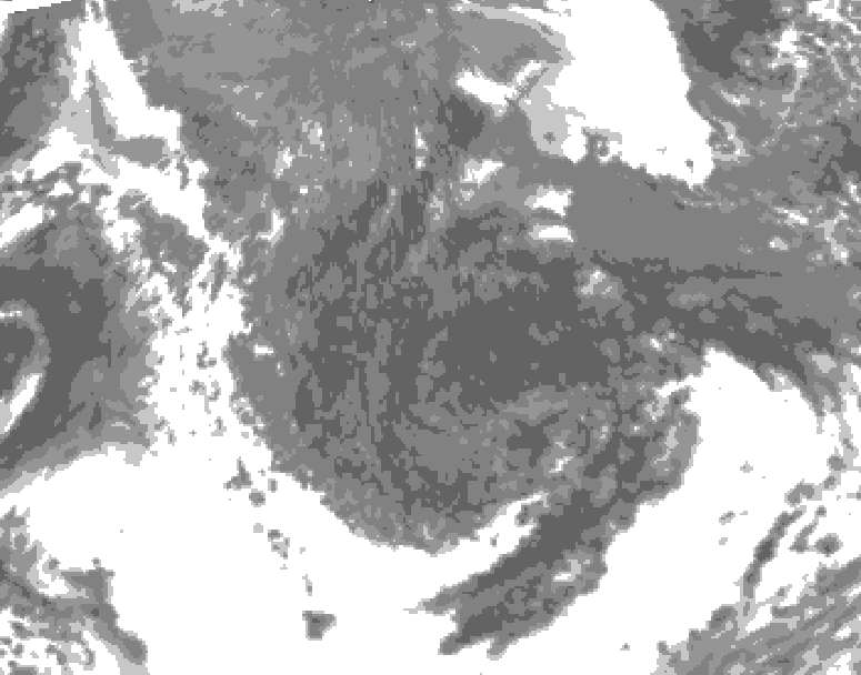 GDPS total cloud 180 hour forecast chart for Canada based on 2025/10/14 0000Z data