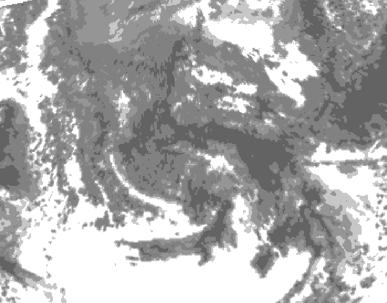 GDPS total cloud 144 hour forecast chart for Canada based on 2025/10/14 1200Z data