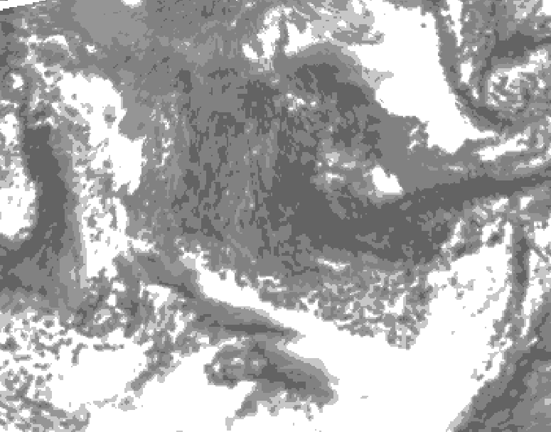 GDPS total cloud 198 hour forecast chart for Canada based on 2025/10/14 1200Z data