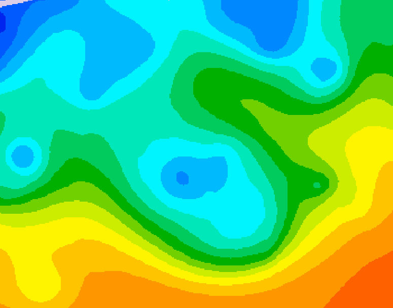 GDPS 500 millibar geopotential height 156 hour forecast chart for Canada based on 2025/10/15 0000Z data