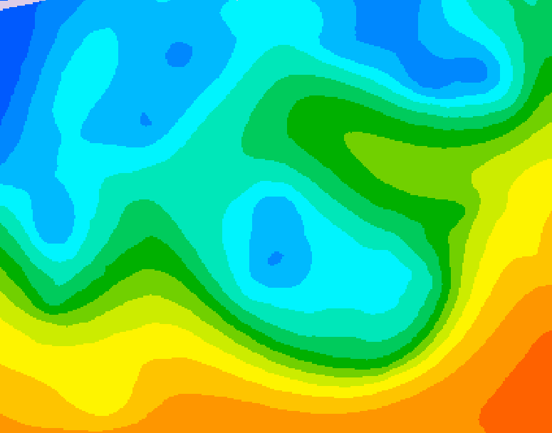 GDPS 500 millibar geopotential height 168 hour forecast chart for Canada based on 2025/10/15 0000Z data