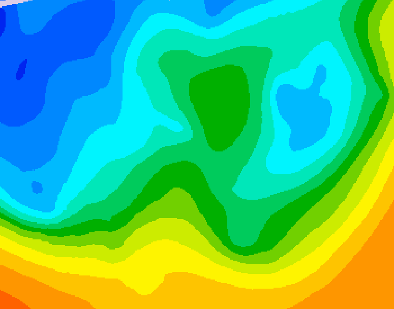 GDPS 500 millibar geopotential height 240 hour forecast chart for Canada based on 2025/10/15 0000Z data