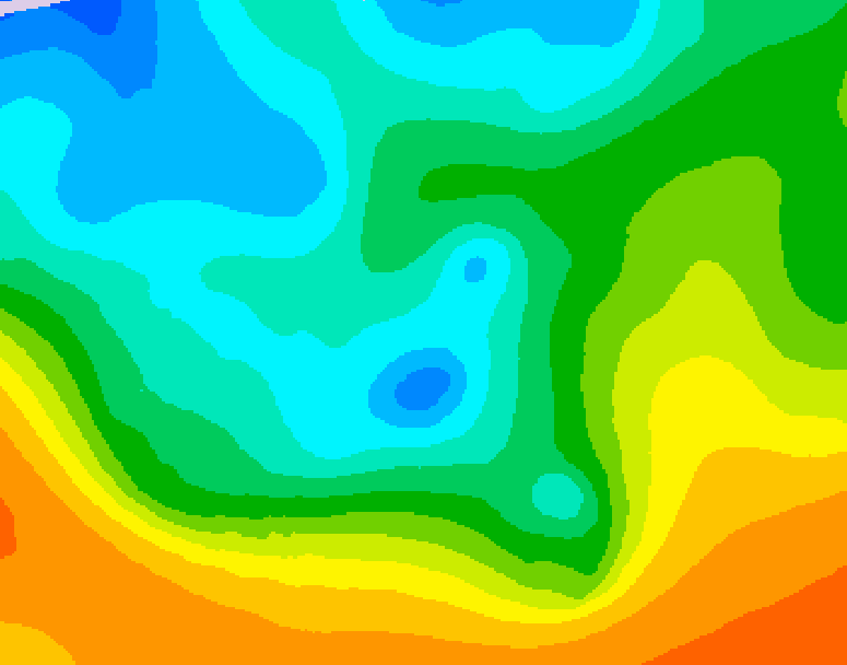 GDPS 500 millibar geopotential height 108 hour forecast chart for Canada based on 2025/10/15 1200Z data