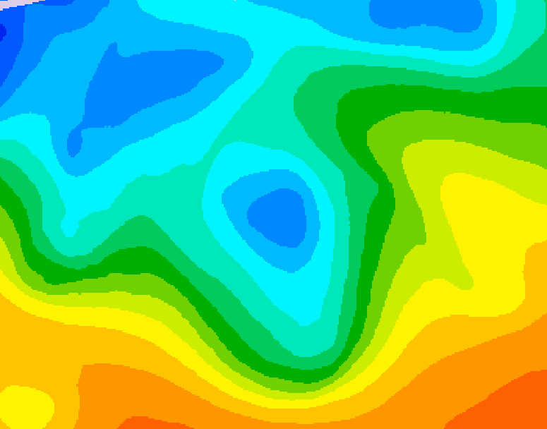 GDPS 500 millibar geopotential height 144 hour forecast chart for Canada based on 2025/10/15 1200Z data