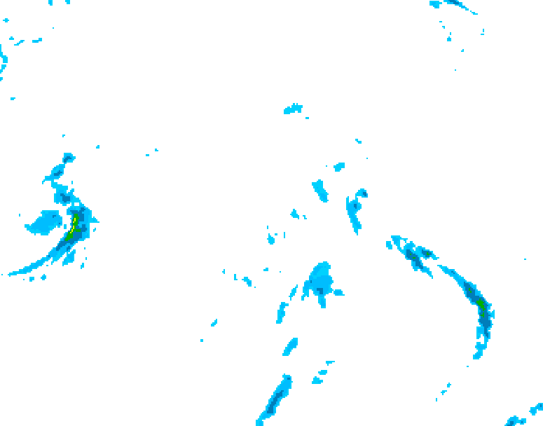 GDPS precipitation 132 hour forecast chart for Canada based on 2025/10/15 1200Z data