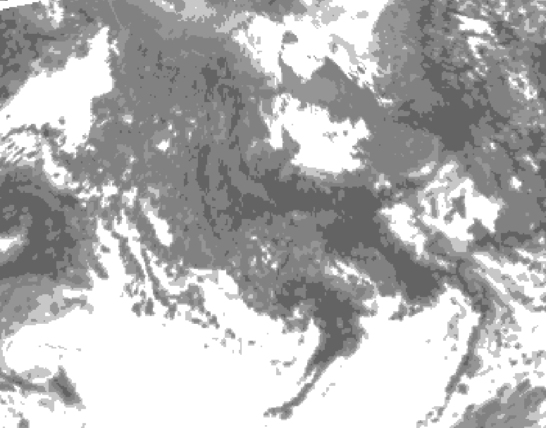 GDPS total cloud 144 hour forecast chart for Canada based on 2025/10/15 0000Z data
