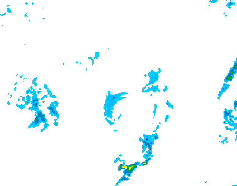 GDPS precipitation 072 hour forecast chart for Canada based on 2025/10/16 0000Z data