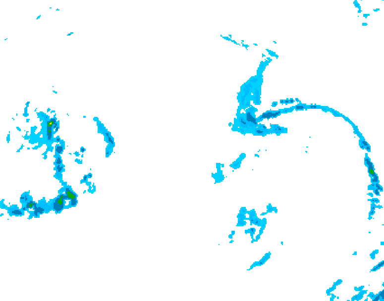 GDPS precipitation 180 hour forecast chart for Canada based on 2025/10/16 1200Z data