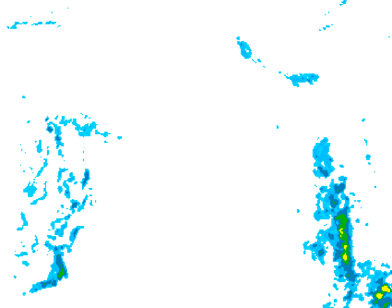 GDPS precipitation 228 hour forecast chart for Canada based on 2025/10/16 1200Z data