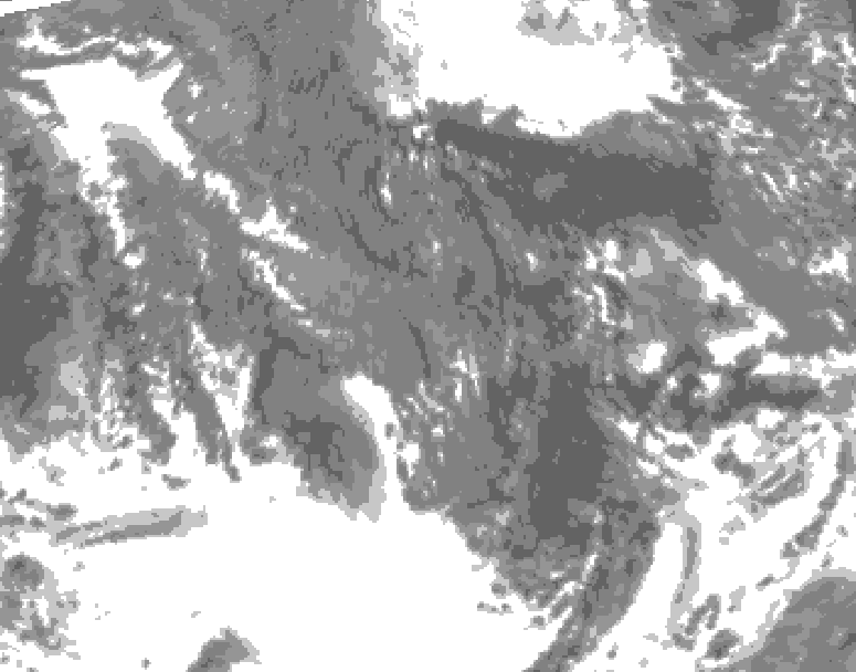GDPS total cloud 144 hour forecast chart for Canada based on 2025/10/16 0000Z data