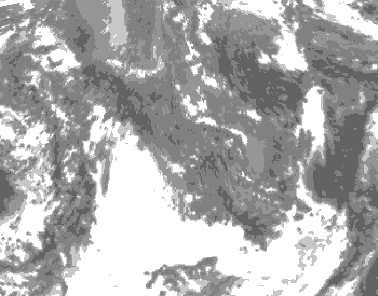 GDPS total cloud 228 hour forecast chart for Canada based on 2025/10/16 0000Z data
