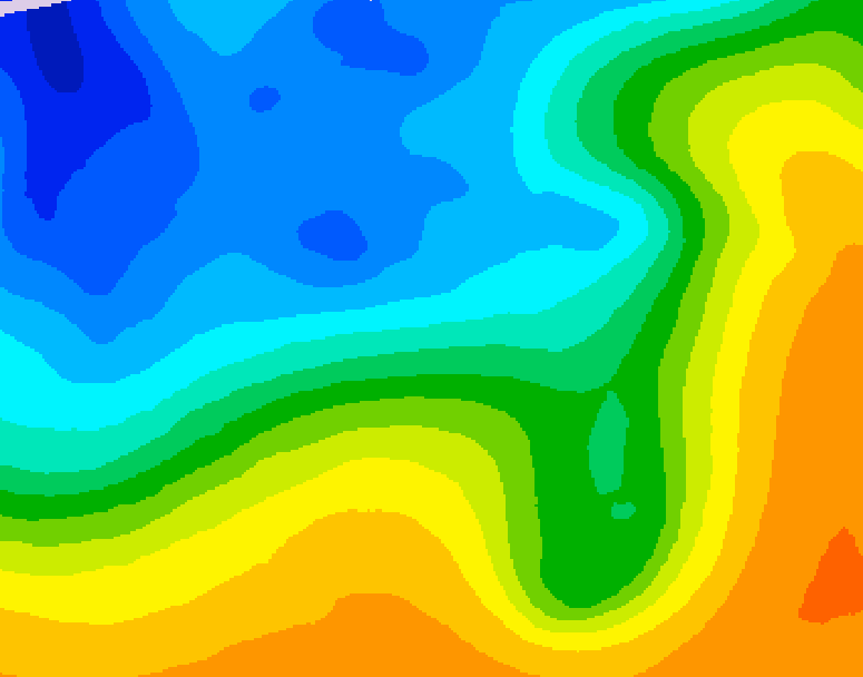 GDPS 500 millibar geopotential height 192 hour forecast chart for Canada based on 2025/10/17 0000Z data