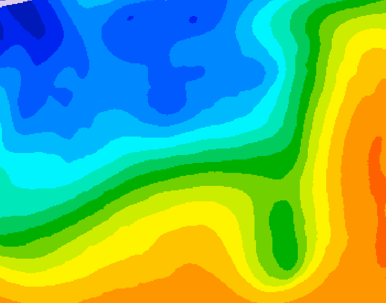 GDPS 500 millibar geopotential height 204 hour forecast chart for Canada based on 2025/10/17 0000Z data