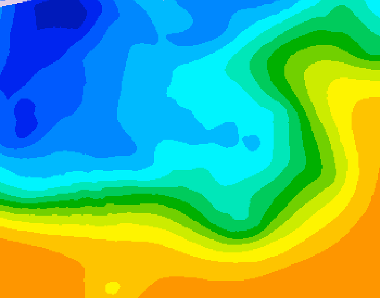 GDPS 500 millibar geopotential height 156 hour forecast chart for Canada based on 2025/10/17 1200Z data