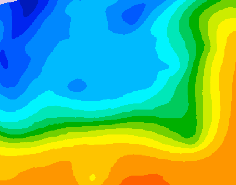 GDPS 500 millibar geopotential height 180 hour forecast chart for Canada based on 2025/10/17 1200Z data