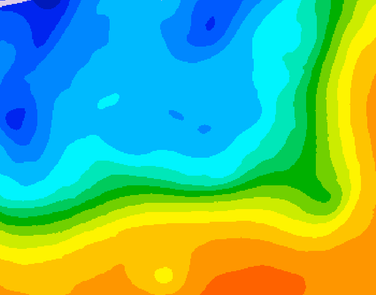 GDPS 500 millibar geopotential height 192 hour forecast chart for Canada based on 2025/10/17 1200Z data