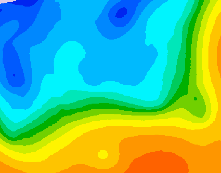 GDPS 500 millibar geopotential height 204 hour forecast chart for Canada based on 2025/10/17 1200Z data