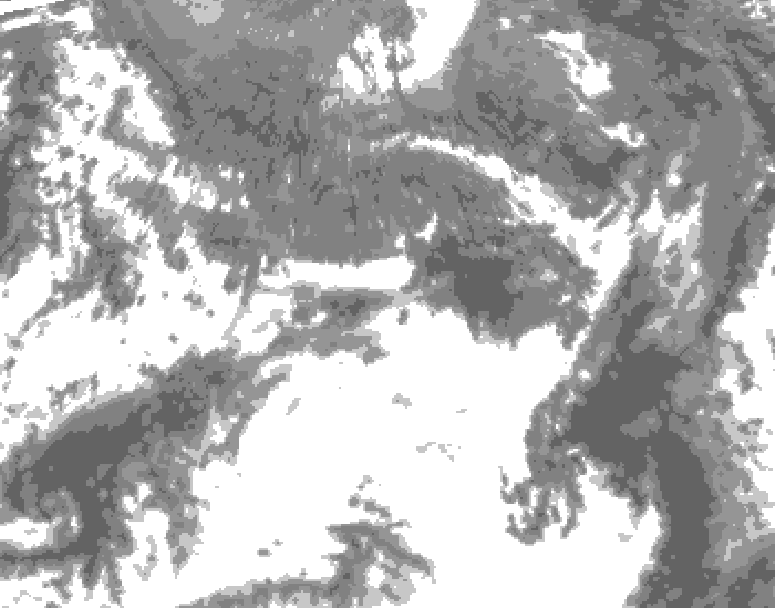 GDPS total cloud 216 hour forecast chart for Canada based on 2025/10/17 0000Z data