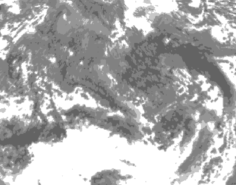 GDPS total cloud 168 hour forecast chart for Canada based on 2025/10/17 1200Z data