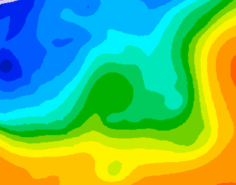 GDPS 500 millibar geopotential height 168 hour forecast chart for Canada based on 2025/10/18 0000Z data