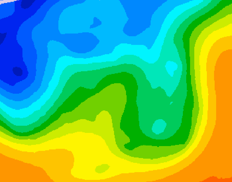 GDPS 500 millibar geopotential height 144 hour forecast chart for Canada based on 2025/10/18 1200Z data