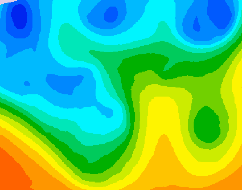 GDPS 500 millibar geopotential height 240 hour forecast chart for Canada based on 2025/10/18 1200Z data