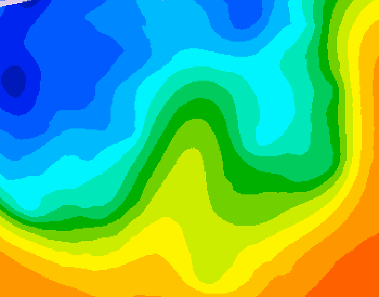 GDPS 500 millibar geopotential height 168 hour forecast chart for Canada based on 2025/10/19 0000Z data