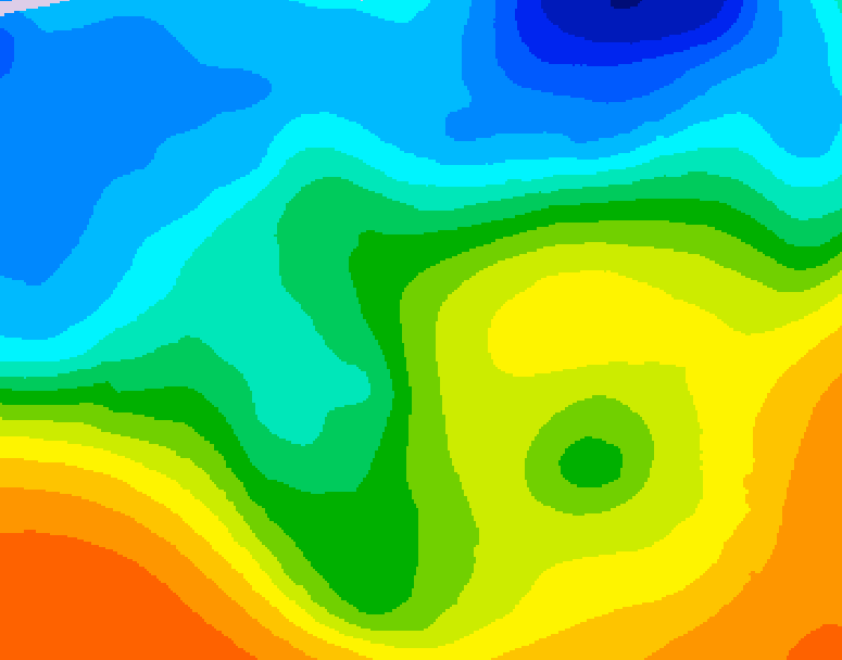 GDPS 500 millibar geopotential height 234 hour forecast chart for Canada based on 2025/10/19 0000Z data