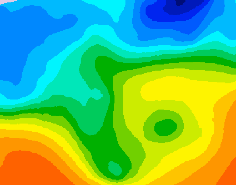 GDPS 500 millibar geopotential height 240 hour forecast chart for Canada based on 2025/10/19 0000Z data