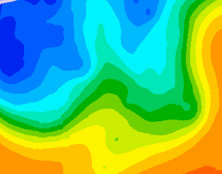 GDPS 500 millibar geopotential height 144 hour forecast chart for Canada based on 2025/10/19 1200Z data