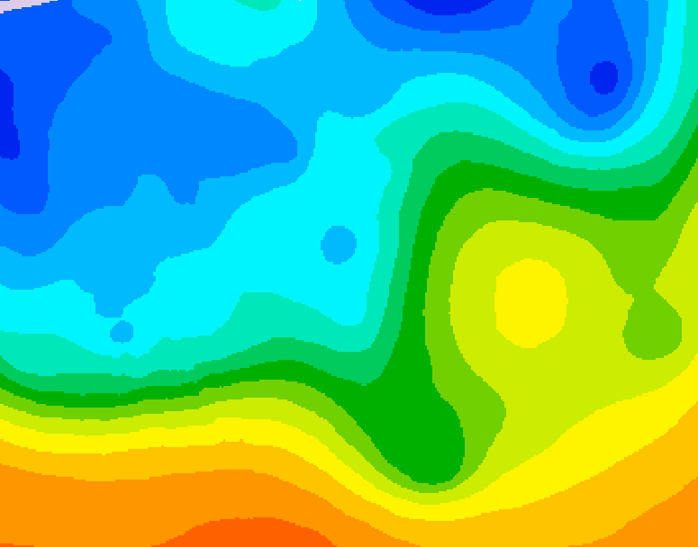 GDPS 500 millibar geopotential height 240 hour forecast chart for Canada based on 2025/10/19 1200Z data