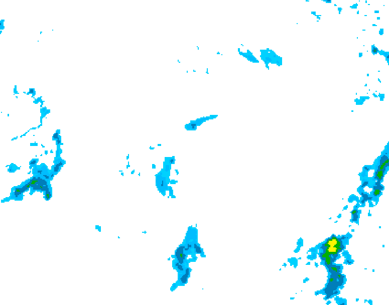 GDPS precipitation 228 hour forecast chart for Canada based on 2025/10/19 0000Z data