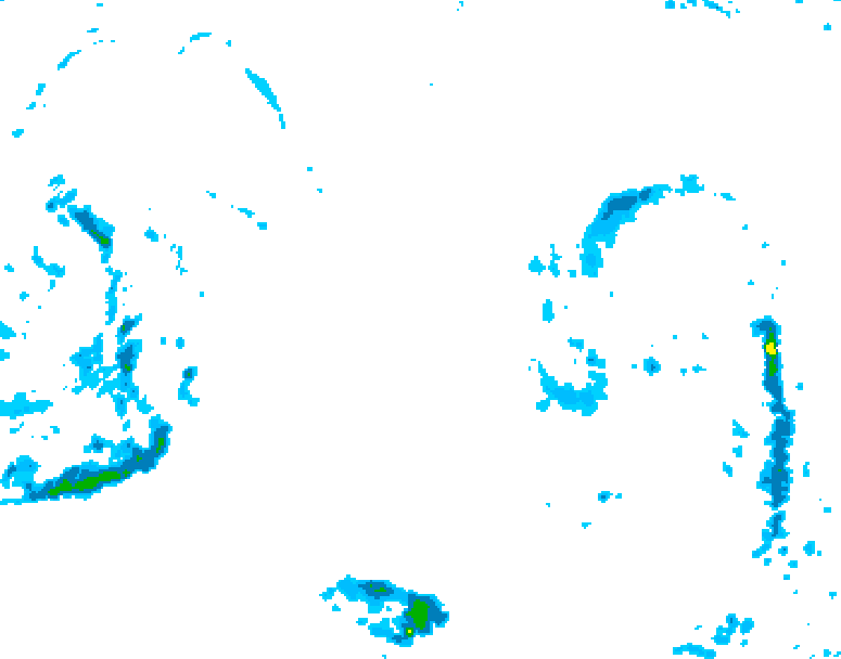 GDPS precipitation 120 hour forecast chart for Canada based on 2025/10/19 1200Z data