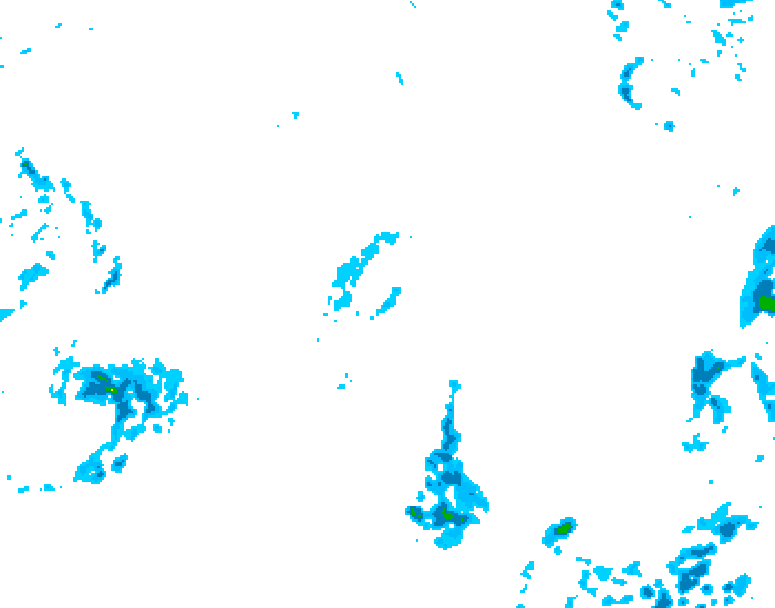 GDPS precipitation 228 hour forecast chart for Canada based on 2025/10/19 1200Z data