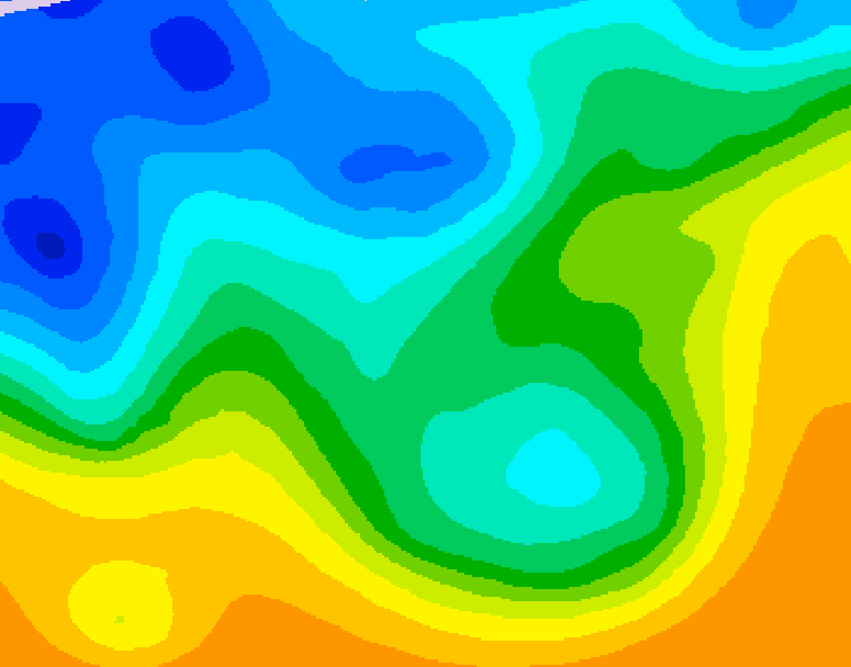 GDPS 500 millibar geopotential height 066 hour forecast chart for Canada based on 2025/10/20 0000Z data