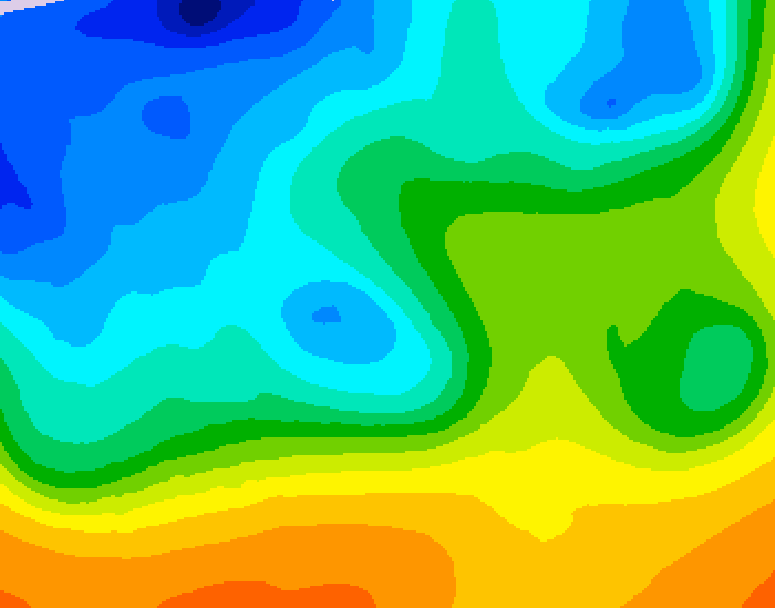 GDPS 500 millibar geopotential height 210 hour forecast chart for Canada based on 2025/10/20 0000Z data