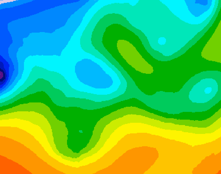 GDPS 500 millibar geopotential height 240 hour forecast chart for Canada based on 2025/10/20 0000Z data
