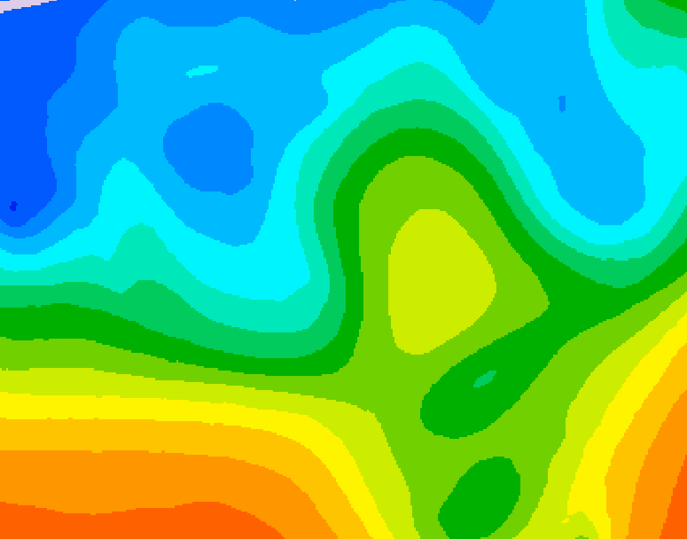 GDPS 500 millibar geopotential height 228 hour forecast chart for Canada based on 2025/10/20 1200Z data