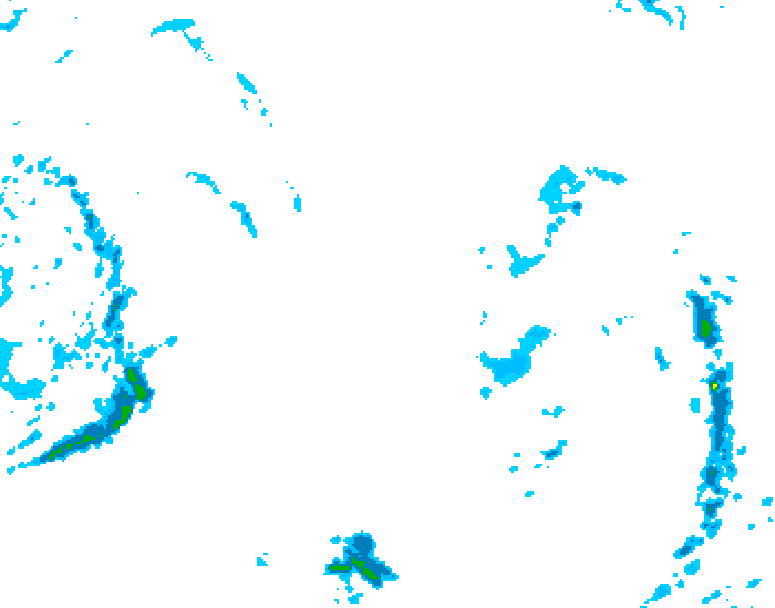 GDPS precipitation 108 hour forecast chart for Canada based on 2025/10/20 0000Z data