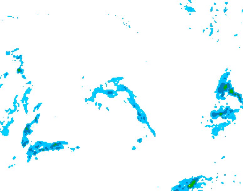 GDPS precipitation 204 hour forecast chart for Canada based on 2025/10/20 0000Z data