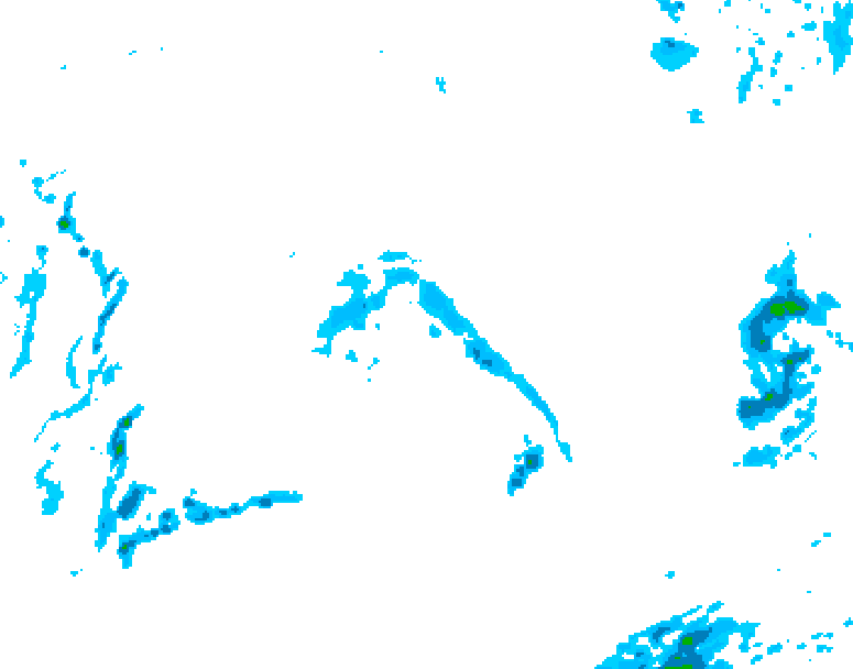 GDPS precipitation 210 hour forecast chart for Canada based on 2025/10/20 0000Z data