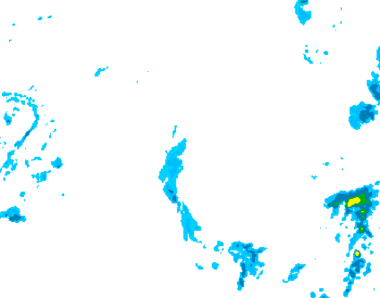 GDPS precipitation 204 hour forecast chart for Canada based on 2025/10/20 1200Z data