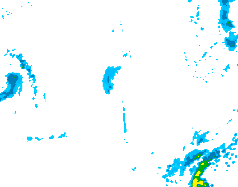 GDPS precipitation 228 hour forecast chart for Canada based on 2025/10/20 1200Z data