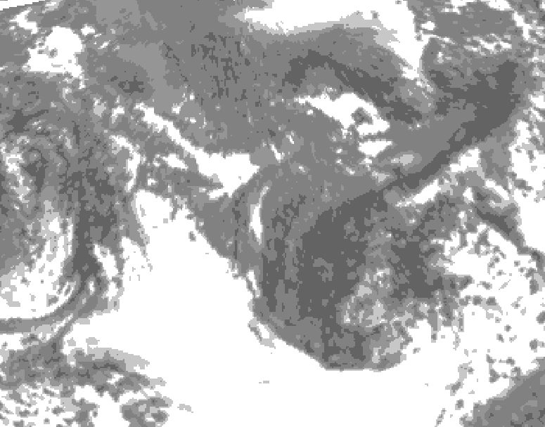GDPS total cloud 066 hour forecast chart for Canada based on 2025/10/20 0000Z data