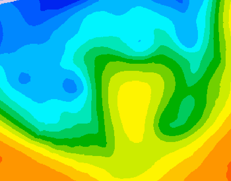 GDPS 500 millibar geopotential height 168 hour forecast chart for Canada based on 2025/10/21 0000Z data