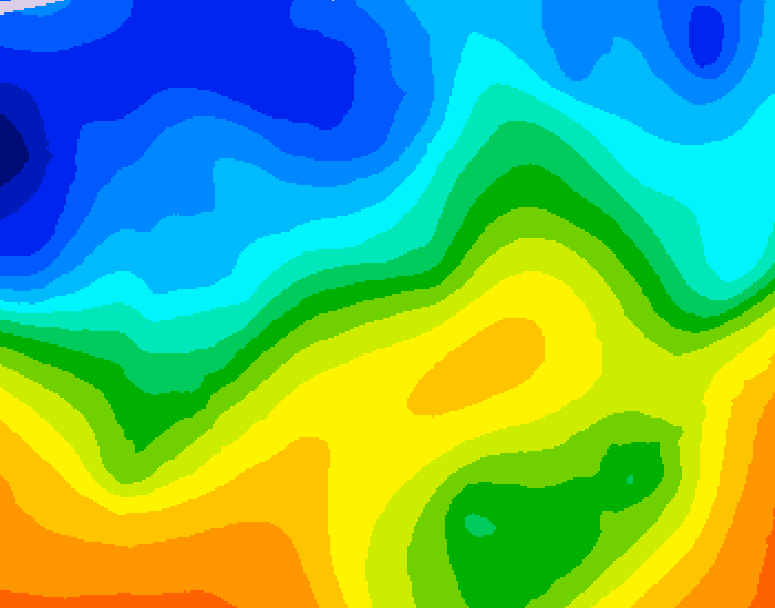 GDPS 500 millibar geopotential height 228 hour forecast chart for Canada based on 2025/10/21 0000Z data