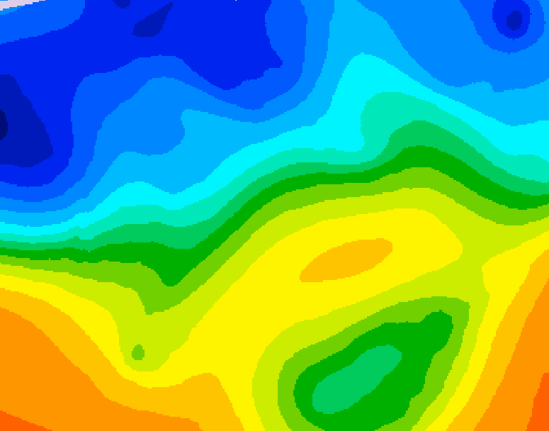 GDPS 500 millibar geopotential height 240 hour forecast chart for Canada based on 2025/10/21 0000Z data
